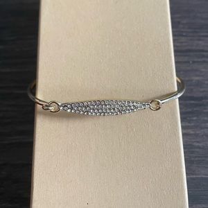 Gold stone Pave Skinny Bracelet